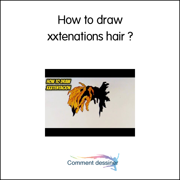 How to draw xxtenations hair